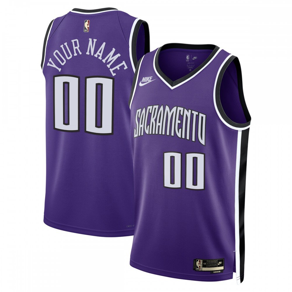 Sacramento Kings Unisex Adult Swingman Custom Jersey - Classic Edition - Purple-Pro Kit Vault | Brand New 26/27 Sports Jerseys